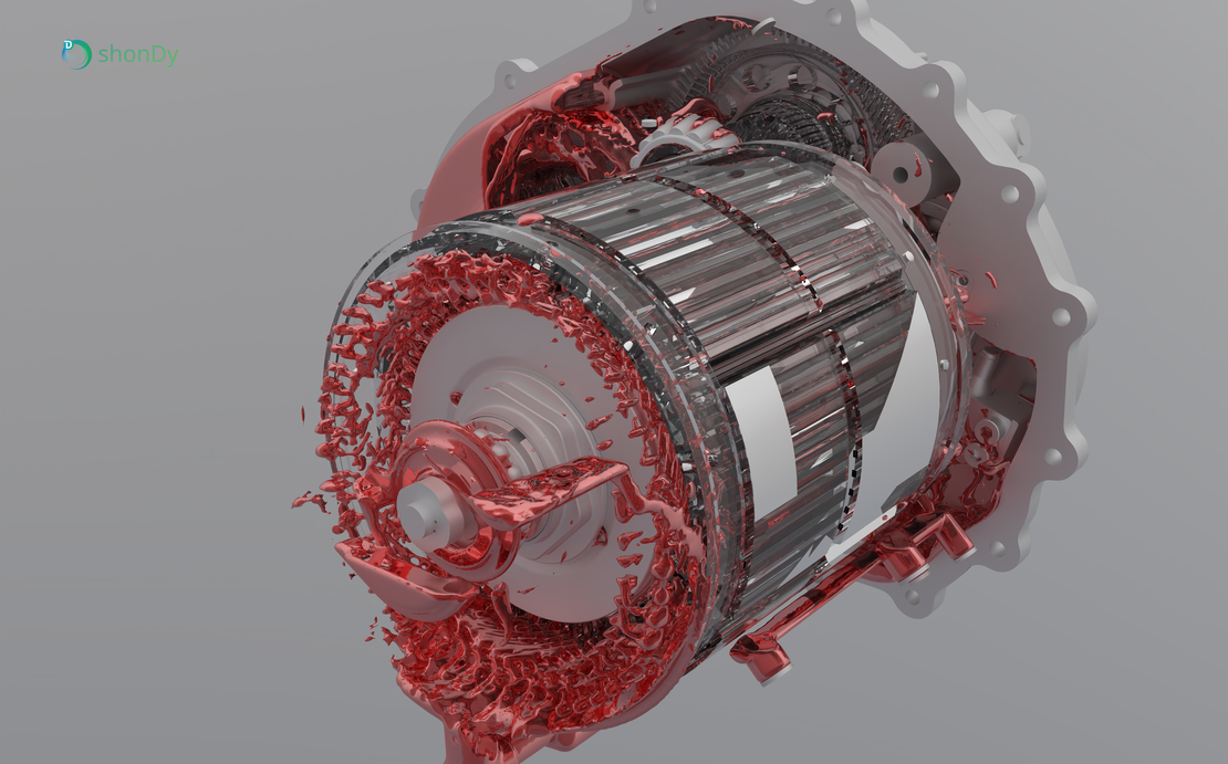 Rendered image of Bearing 2 at 5 seconds