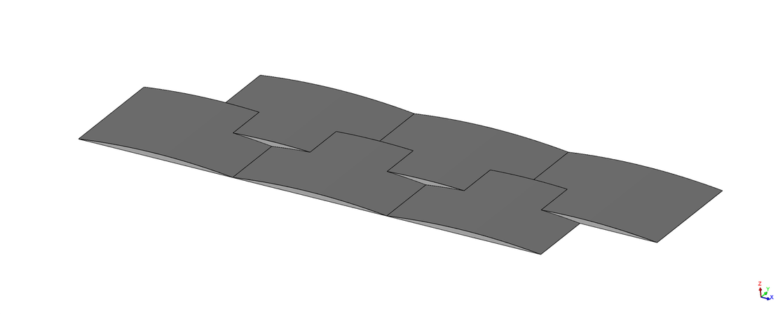 Detailansicht der Schwellengeometrie