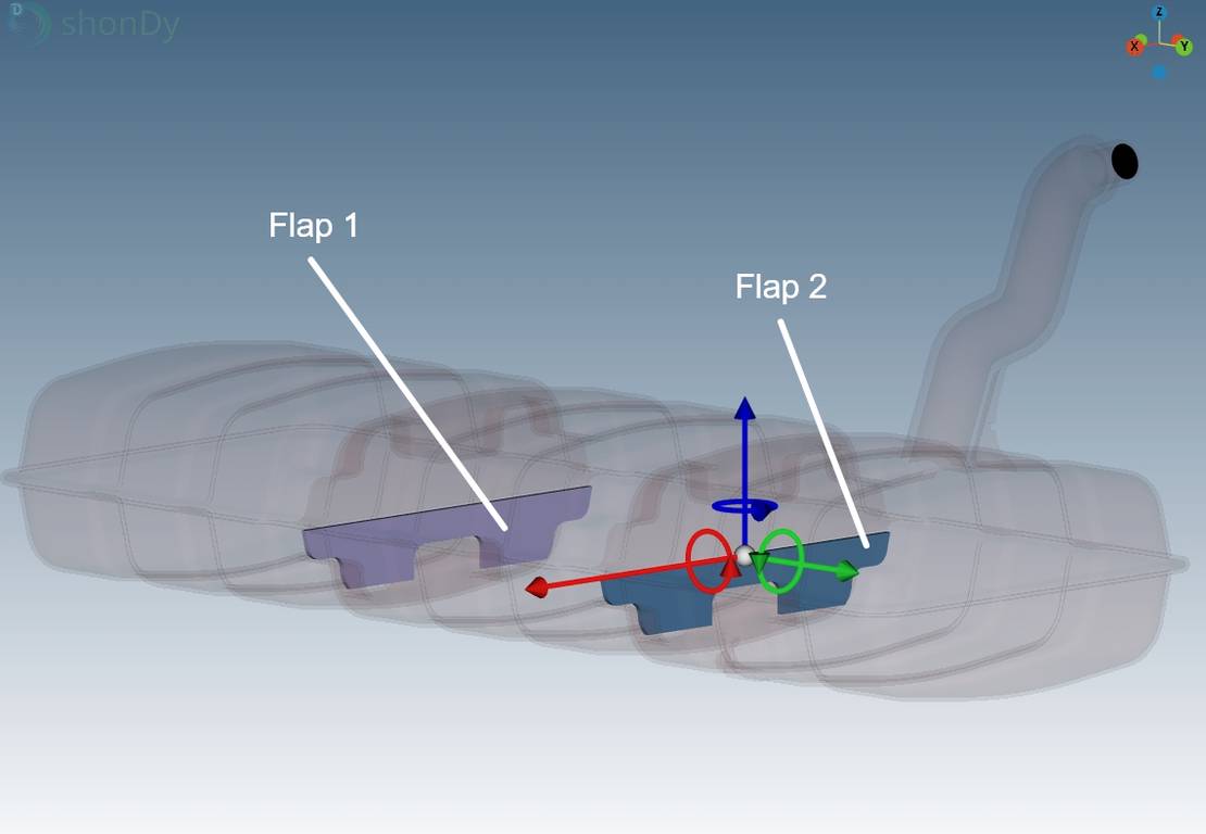 Tank with baffles