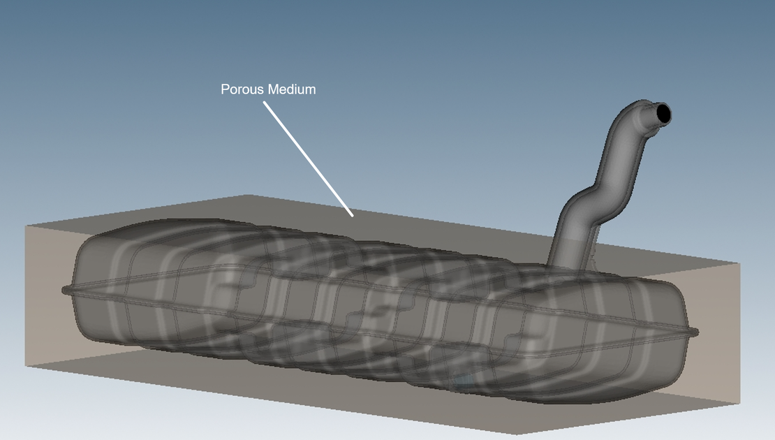 Tank with Porous Medium