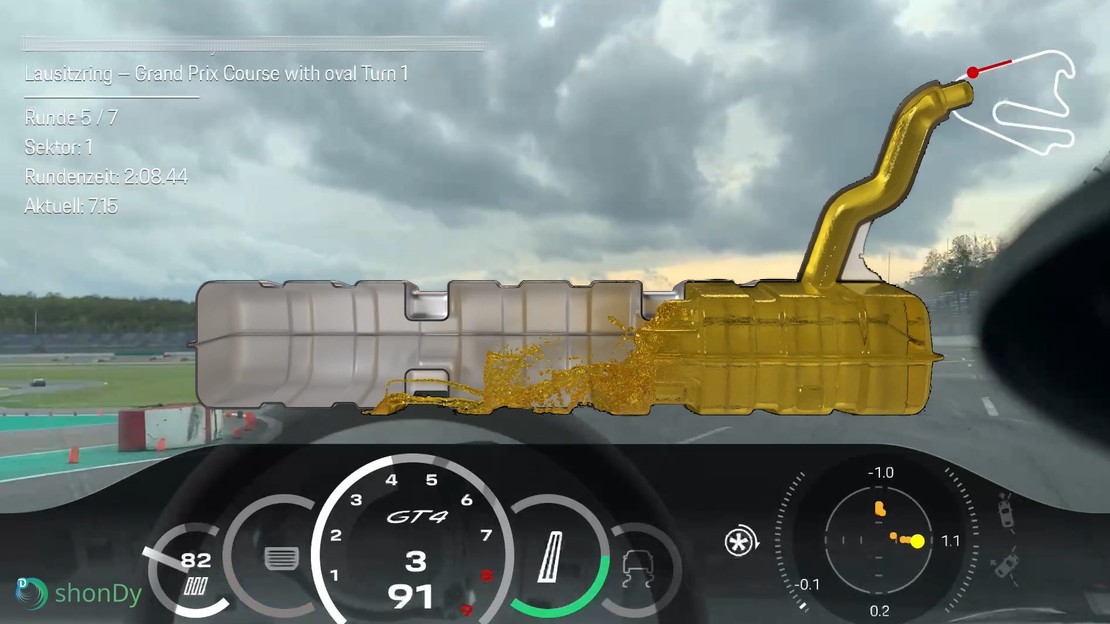 Race Track Tank Sloshing